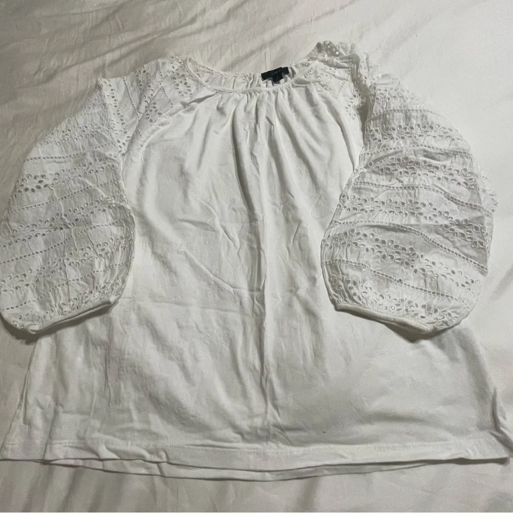 J.‎ Crew Classic White Cotton Top